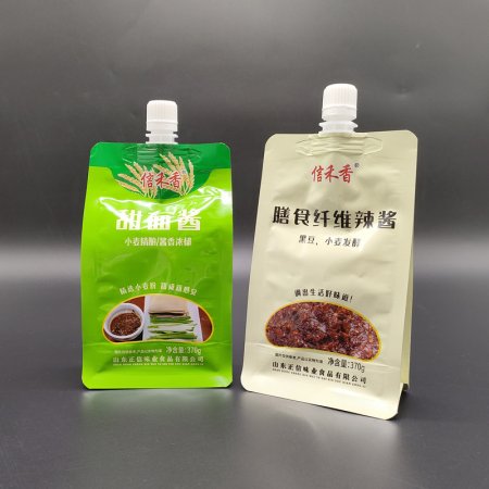 定制甜面醬豆瓣醬吸嘴袋一次性自立中藥
